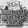 Bar vouchers - book of 10