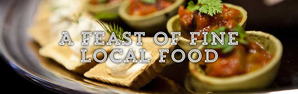 A feast of fine local food